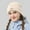 F-952Beige, variant on ZHOGXU Winter Knitted Hat For Women Solid Color Elastic Thickened Warm Comfortable Caps For Autumn Winter Daily Wear Army Green One Size