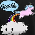 thumbnail image 3 of CafePress - Cute Unicorn Fart! ... TOOT! Pajamas - Women's Short Sleeve Print T-Shirt and Pants Dark Cotton Pajama Set, 3 of 7