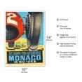 thumbnail image 2 of 1958 Monaco Grand Prix - Vintage Car Racing Poster by Jacques Ramel - Master Art Print 10in x 14in, 2 of 4