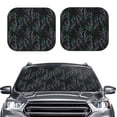 thumbnail image 2 of Goofa Lavender Flowers Pattern 2 Piece Car Windshield Sun Shade Foldable | Front Windshield Shade for Sun, Heat and UV Rays | Sunshade for Car Front Window-, 2 of 7