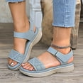 thumbnail image 2 of WILLBEST Sandalias Casuales Para Mujer Sandalias Cómodas Para Uso Diario Con Diseño Hueco Y Cierre Para Atuendos Casuales Y Actividades De Verano, 2 of 9