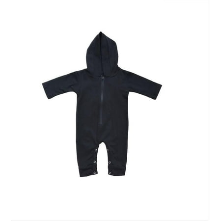 

Baby Girls Boys Autumn Romper Long Sleeve Zipper Hooded Jumpsuit Infant Casual One-piece Clothes