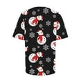 thumbnail image 4 of Lolmot Short Sleeve Shirts for Women Casual Crew Neck Christmas Graphic Print Tee Plus Size Loose Fit Blouse Summer Pullover Tops, 4 of 5