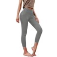 thumbnail image 2 of Lovito Women's Yoga Leggings High Waist Tummy Control Capri Leggings with Pockets, 2 of 6