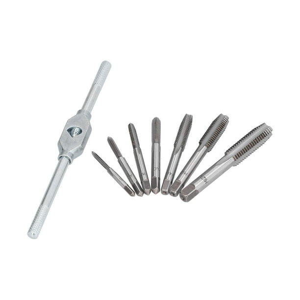 Juego de machos de roscar para máquina, juego de llaves de macho de roscar métricas, herramienta manual de estética elegante