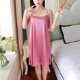 thumbnail image 4 of HomeGardon Nightgowns for Women,Summer Dresses Fashion Women V-Neck Casual Solid Sleeveless Sleepshirts Dress, 4 of 7
