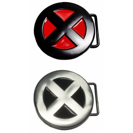 X-Men Logo Set of 2 Metal Belt Buckles