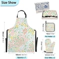 thumbnail image 4 of Dreamtimes Fashionable Flowers Mothers day Kitchen Apron,Oven Mitt,Pot Holder,Towel,Birthday Gifts Set for Mom Wife Grandma, 4 of 6