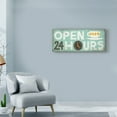 thumbnail image 3 of Trademark Fine Art 'Retro Diner Open 24 Hours Panel' Canvas Art by Michael Mullan, 3 of 3