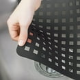 thumbnail image 4 of mDesign Plastic Kitchen Sink Protector Set, Slotted Design, Set of 3 - Black, 4 of 9