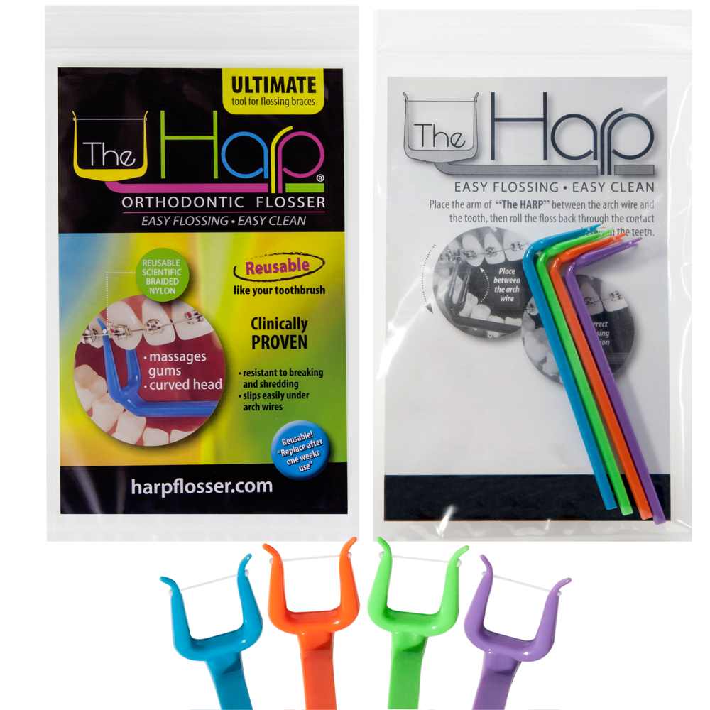Harp Ortho Flosser Four Pack One Month Supply