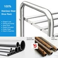 thumbnail image 5 of FANHAO 4-Tier Shoe Rack, 100% Stainless Steel Shoe Storage Organizer, up to 12 Pairs for Entryway, 5 of 7