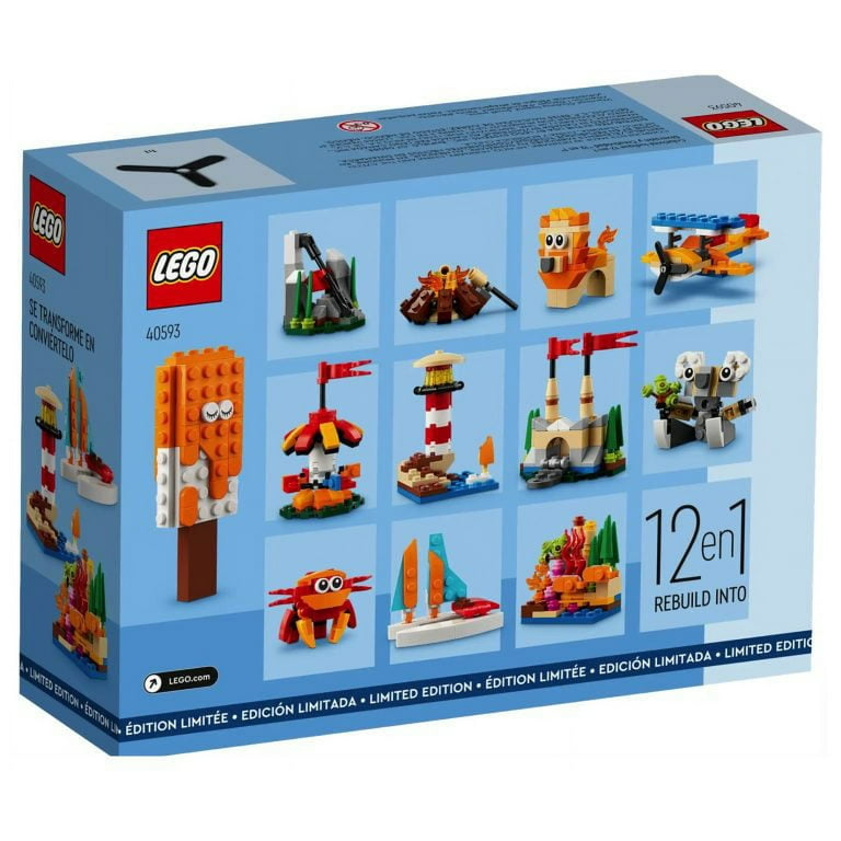 LEGO 40593 Fun Creativity 12-in-1 Set, 279 Colorful Pieces, Build