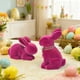 thumbnail image 4 of Uuiauoio 2 Pcs Bunny Easter Decorations Bunnies Figurines for Easter Centerpieces Spring Courtyard Lawn Garden Tabletop Sculpture Nursery Decor for Gift Party Decoration, 4 of 6