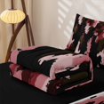 thumbnail image 5 of Castle Fairy Watercolor Camo Blotch Zipper Twin Comforter Sets with Fitted Sheet and 2 Pillowcases,Abstract Vertical Splash Shape Zipper Bedding Set,Olive Pink Black,Reversible, 5 of 7