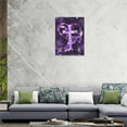 thumbnail image 5 of Christian Cross Wall Art Purple Flower Cross Hummingbird Pictures Wall Decor Religious Inspirational Canvas Painting Print Catholic Decor Artwork for Office Bathroom Bedroom Living Room Church 12"x16", 5 of 7