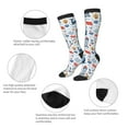 thumbnail image 6 of Balery Watercolor Nautical Fun Novelty Socks Men'S Women'S Crew Socks Funny Crazy Novelty Socks Quirky And Cool Socks, 6 of 9