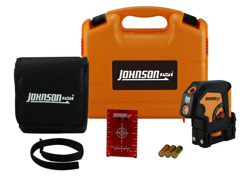 Johnson Level & Tool 40-0912 Cross Line Laser Level,