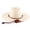 Beige, variant on Fashion Woven Straw Sun Hat with Sun Blocking and Adjustable Strap Wide Brims Panama Hat for Outdoor Beach Activity