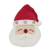 Jolly Saint Nick Santa Poly Filled Throw Pillow