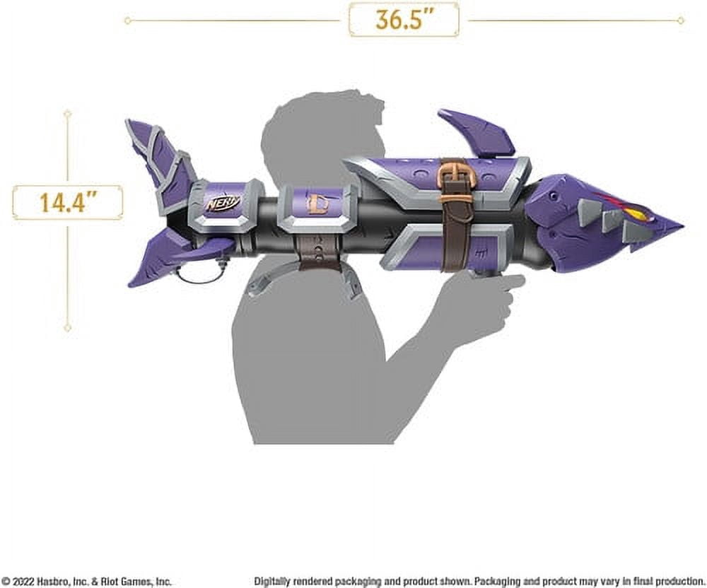 Hasbro Collectibles - Nerf LMTD League of Legends Jinx Fishbones Blaster  [COLLECTABLES] Shooter, Collectible
