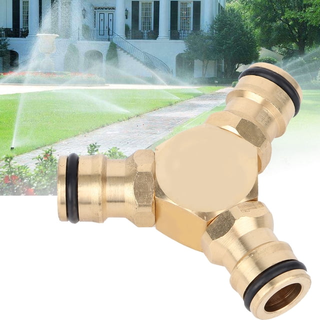 Conector Rápido de manguera Jadeshay de tubería de agua en T de Latón