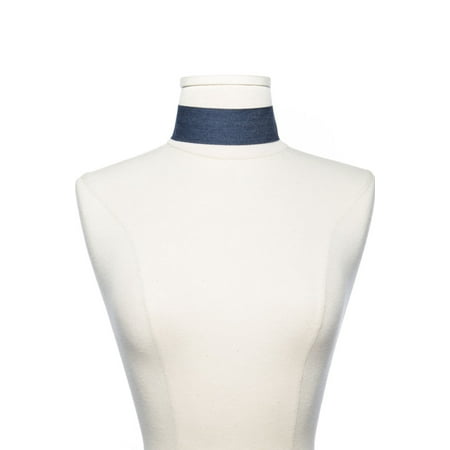 - Womens Denim Thick Plain Casual Fashion Choker Necklace N6675