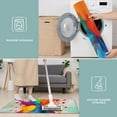 thumbnail image 6 of Colorful Radial Paint Burst Kitchen Rugs Sets Of 3,Kitchen Runner Rugs Non Skid Washable,Decorative Kitchen Floor Mats for Kitchen,Sink,Laundry,17"x30"+ 17"x47" + 17"x59", 6 of 6