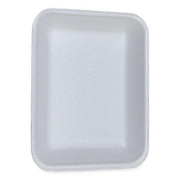 GEN Meat Trays, #3P, 8.7 x 6.6 x 1.1, White, 400/Carton