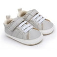 thumbnail image 4 of Baby Boys Girls Shoes Lace Up Leather Infant Sneakers Non Slip Rubber Sole Newborn Loafers Toddler First Walker Crib Shoes, 4 of 6
