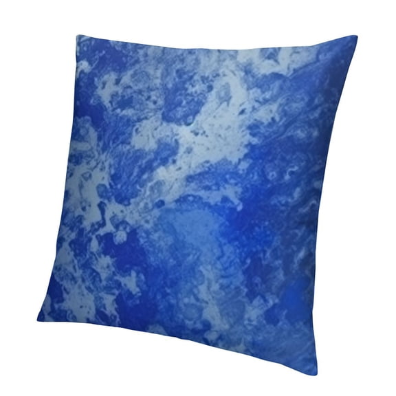 Abstract Pillow Covers Blue Teel and Green Double Sided Printed Pillow Cases Modern Art Painting Decorative Cushion Covers for Sofa Couch