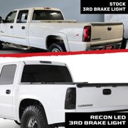 RECON - Fits 1999-2006 GMC Sierra & Chevy Silverado 1500/2500/3500 models Smoked 3rd Brake Light Kit Red & White LED Lights - Smoked Lens