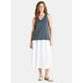 thumbnail image 2 of Time and Tru Women's High Low Tank Top, Sizes XS-XXXL, 2 of 5