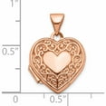 thumbnail image 2 of 10K Rose Gold 15mm Scroll Heart Locket (21 X 15.55) Made In China -Jewelry By Sweet Pea, 2 of 5