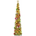 thumbnail image 1 of Fall Tree Home Decor Pop Up Tree with Lights & Timer & Modes Collapsible Tinsel Pencil Tree for Autumn Harvest Porch Thanksgiving Party Decorations Maple Leaves, 1 of 6