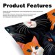 thumbnail image 2 of Juego de gato con fundas y patrones únicos - Paquete de 2 almohadas decorativas para cama - Incluye insertos - Disponible en 40,6 x 40,6 cm, 45,7 x 45,7 cm y 50,8 x 50,8 cm para cualquier ocasión, 2 of 6