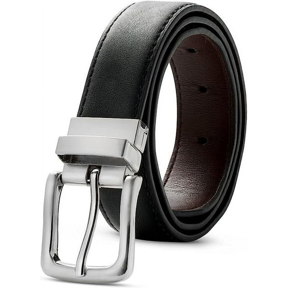 AWAYTR Kids Reversible Belt - Durable PU Leather Belts for Boys and Girls
