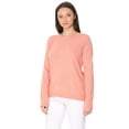 thumbnail image 6 of YEMAK Women's Knit Pullover Sweater – Long Sleeve Crewneck Soft Casual Lightweight Basic Solid Knitted Top, 6 of 9