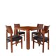 thumbnail image 4 of Comedor Kessa Muebles Sidney 4 sillas Café, 4 of 21