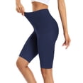 thumbnail image 4 of BeautyIn Women Yoga Shorts Tummy Control Workout Leggings with Side Pockets, 4 of 7