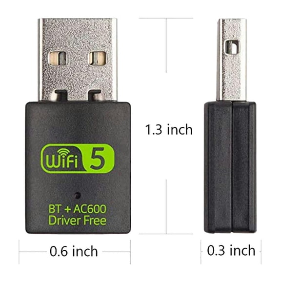 FOR USB Adapter 600Mbps Dual Band External ,Dongle For PC/Laptop/Desktop