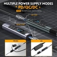 thumbnail image 4 of Mistaha FNIRSI HS-02A Smart Soldering Iron Kit with 6 Heads and C2C Cable - 90W US Plug - Portable Thermostatic Soldering Station - Adjustable Power - PD/QC Protocol Support, 4 of 7