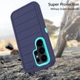 thumbnail image 3 of Asuwish Compatible with Samsung Galaxy S26 Ultra 5G Phone Case Hybrid Rugged Shockproof Hard Protective Drop Proof Full Body Heavy Duty Mobile Cell Cover for S26Ultra 26S S 26 26Ultra Women Men Blue, 3 of 6