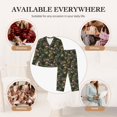 thumbnail image 7 of Hirioo Camouflage Skulls for Women's Pajama Sets 2 Piece Pjs Women's Long-Sleeved Pajama Set Button Down Sleepwear,S-XXL-X-Large, 7 of 7