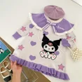 thumbnail image 3 of Kuromi Vestido de punto para niños, ropa de otoño, estrella de cinco puntas, bordado de amor, lazo, Princesa, fiesta de navidad, 3 of 5