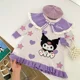 thumbnail image 3 of Kuromi Vestido de punto para niños, ropa de otoño, estrella de cinco puntas, bordado de amor, lazo, Princesa, fiesta de navidad, 3 of 5