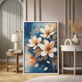 thumbnail image 2 of Framed Canvas Wall Art White Blossom Abstract Floral Print for Living Room Decoration - 24"x36" WHITE, 2 of 8