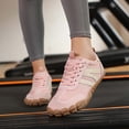 thumbnail image 7 of KANG Fashion Women's Wide-Toe Casual Sneakers, Minimalist Barefoot-Style Shoes, Platform -Sole Comfort Walking Shoes, Couples' Style Leather-Upper Athletic Shoes Pink 36, 7 of 7