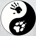 thumbnail image 3 of CafePress - Wolf Therian Ying Yang Light T Shirt - Men's Classic Graphic T-Shirt, 3 of 4