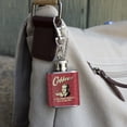 thumbnail image 3 of Coffee is the Planet Shaking or Just Me Funny Humor Stainless Steel 1oz Mini Flask Key Chain, 3 of 4